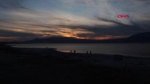 Burdur- Burdur Gölü Gurup Manzarasıyla Büyüledi