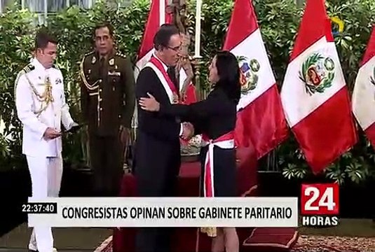 Congresistas opinan sobre gabinete paritario