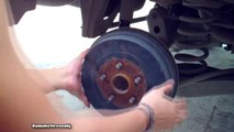 Cleaning drum brakes and adjusting emergency brakes