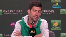 ATP - Indian Wells 2019 - Novak Djokovic, éliminé en simple, s'est 