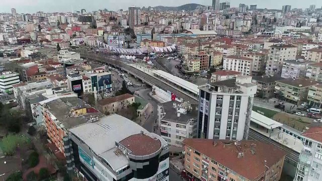 Gebze-Halkalı Banliyö Tren Hatları havadan görüntülendi (1)- İSTANBUL