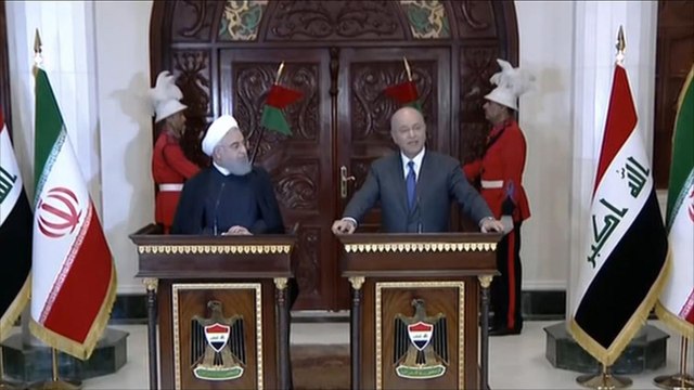 روحاني بالعراق لتعزيز العلاقات بين البلدين