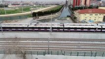 Gebze-Halkalı Banliyö Tren Hatları havadan görüntülendi (2) - İSTANBUL
