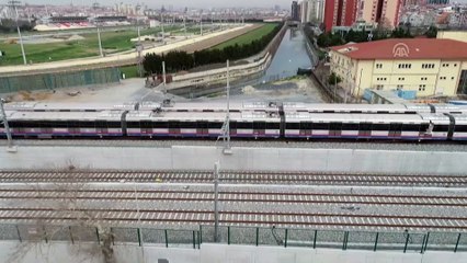 Gebze-Halkalı Banliyö Tren Hatları havadan görüntülendi (2) - İSTANBUL