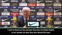 Ranieri thanks Roma fans after winning start