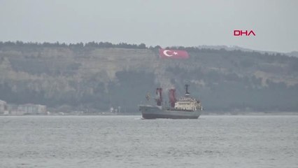 Çanakkale Rus Askeri Kargo Gemisi, Çanakkale Boğazı'ndan Geçti