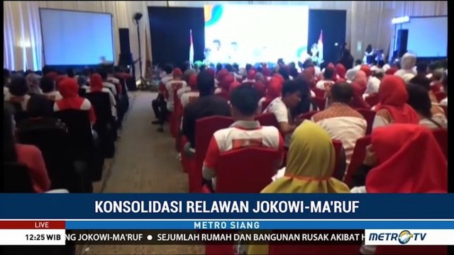 Ribuan Relawan Jokowi-Ma'ruf se-Indonesia Timur Ikut Konsolidasi di Makassar