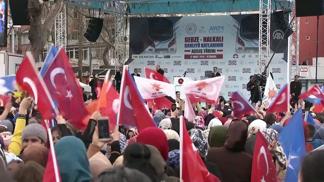 Cumhurbaşkanı Erdoğan: İstanbul'un 170 kilometre olan raylı sistem uzunluğunu, 63 kilometre ilaveyle 233 kilometreye çıkarmış oluyoruz - İSTANBUL