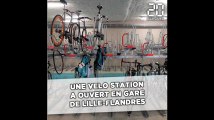 Une vélo station en gare de Lille-Flandres