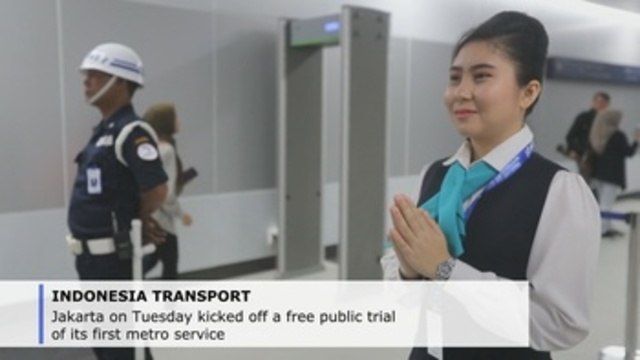 Jakarta opens first metro line to public after decades of delays