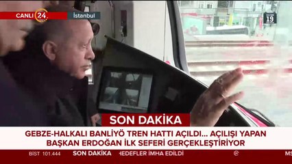 Başkan Erdoğan banliyö hattının açılışını yaptı 2