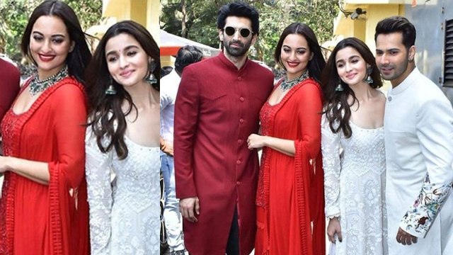 Alia Bhatt & Sonakshi Sinha look GORGEOUS at Kalank Teaser launch; Watch Video | FilmiBeat