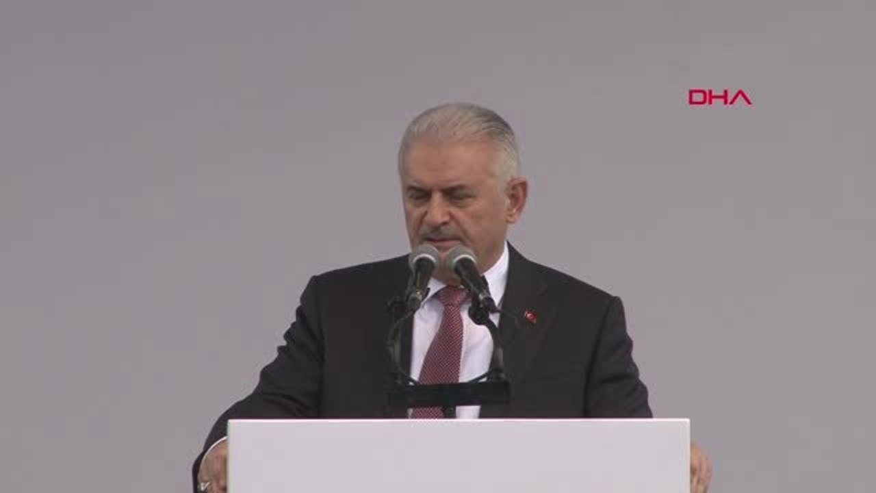 İstanbul- Binali Yıldırım, Sabiha Gökçen Havalimanı Camisi'nin Temel Atma Törenine Katıldı