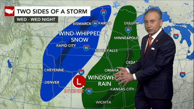 Colorado to North Dakota faces travel-snarling blizzard at midweek