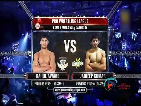 Pro Wrestling League 2015_ Rahul Aware Vs Jaideep -17th Dec_ Mumbai Revanta-UP W