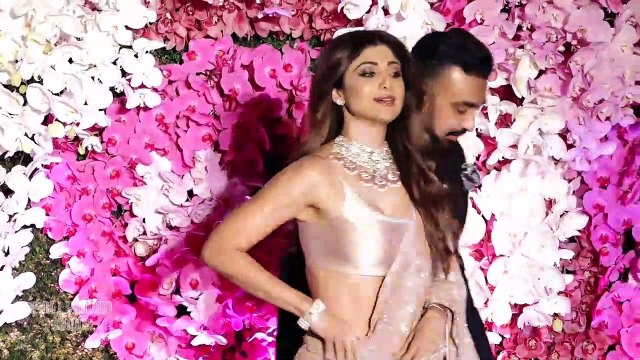 Shilpa Shetty & Raj Kundra At Akash Ambani & Shloka Ambani's Grand Reception Party