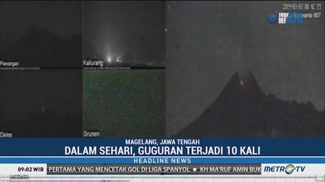Gunung Merapi Alami 10 Kali Guguran Lava dalam Sehari