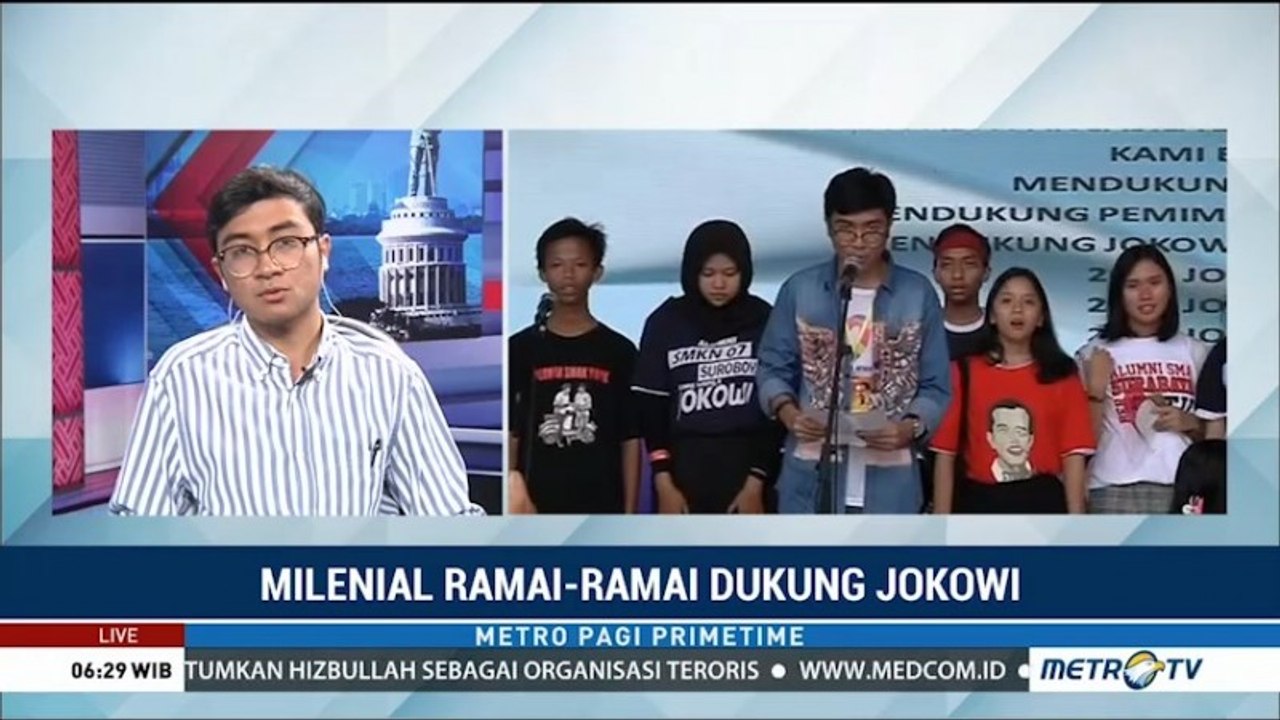 Milenial Ramai-ramai Dukung Jokowi-Ma'ruf