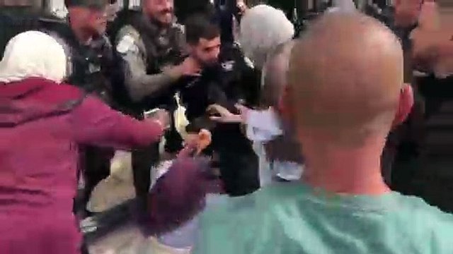 İsrail polisinden Kubbetu's Sahra'ya baskın - KUDÜS