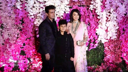 Sonu Nigam With His Family At Akash Ambani & Shloka Ambani's Grand Reception Party