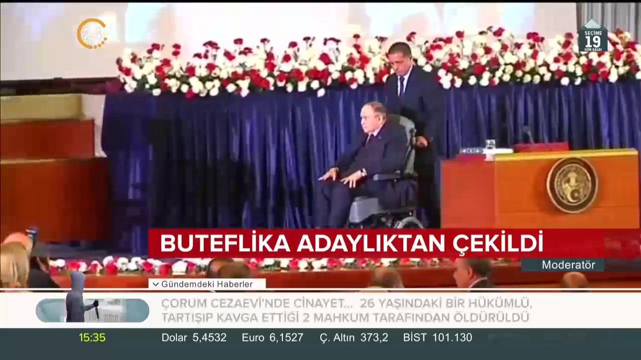 Cezayir'de Buteflika adaylığını geri çekti