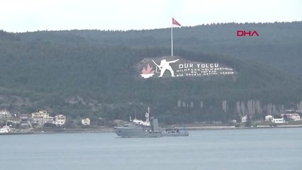 Çanakkale Rumen Mayın Arama Gemisi, Çanakkale Boğazı'ndan Geçti