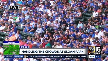Handling crowds at Sloan Park in Mesa