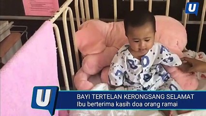 Bayi sembilan bulan tertelan kerongsang