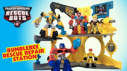 Transformers Rescue Bots Bumblebee Rescue Repair Station 3D Pop Up Playset || Keiths Toy Box