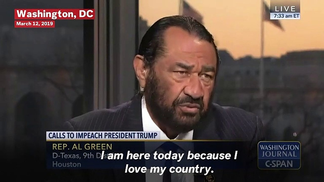 Rep. Al Green Rebukes Nancy Pelosi, Still 'Worth It' To Impeach Trump