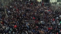 Report TV sjell pamjet me dron nga protesta e opozitës e 5 marsit, momenti kur vjen Berisha