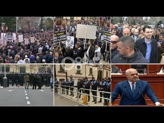 LIVE/ Vijon protesta e opozitës para Parlamentit
