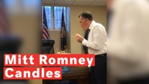 Watch Mitt Romney's Unusual Technique To Blow Out Birthday Candles