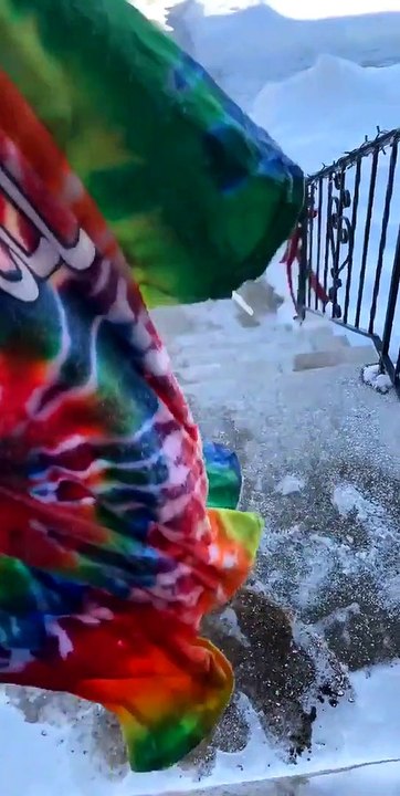 Shirt Frozen Solid After Moments Outside