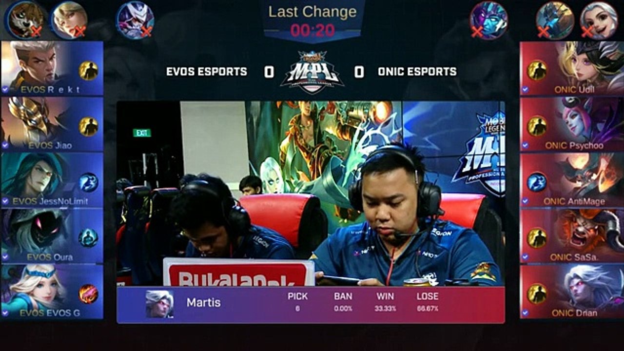 EVOS VS ONIC MATCH 1 MPL SEASON 3 REGULAR SEASON 3