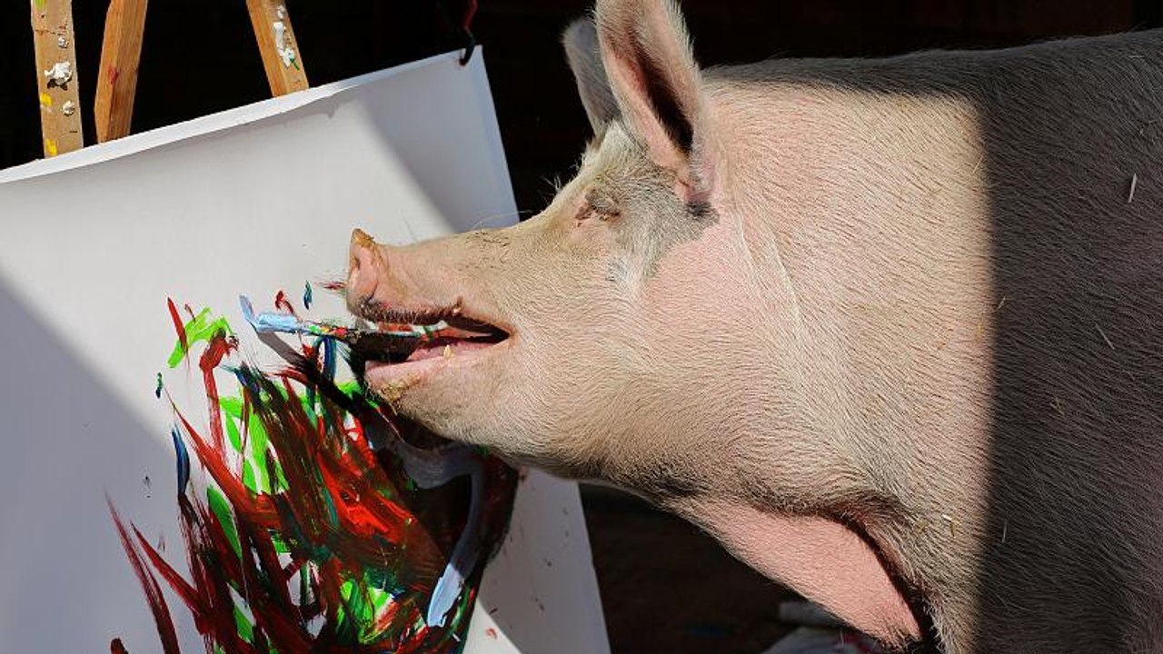 Pigcasso: öt mázsa tömör tehetség