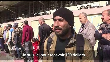 Des Palestiniens à Gaza reçoivent une nouvelle aide financière du Qatar