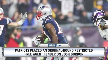 What Patriots Original-Round Free Agent Tender Means For Josh Gordon