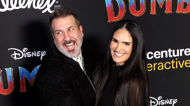 Joey Fatone and Izabel Araujo Dumbo World Premiere Red Carpet