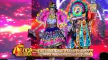 Las candidatas a miss Ecuador lucieron hermosos trajes típicos