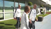 Así fue el regreso de Zidane a Valdebebas como entrenador del Real Madridd