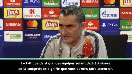 8es - Valverde : "Nous devons faire attention"