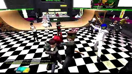 Bloodfang dancing @ the Vortex in Second Life