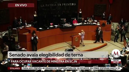 Senado avala elegibilidad de terna de AMLO para Corte