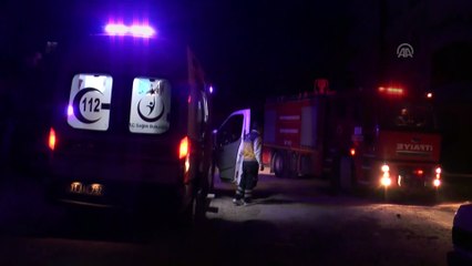 Hatay'da bir apartmanda yangın çıktı