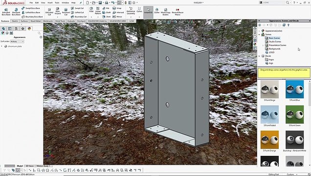LCM - SOLIDWORKS FRANCAIS – CHANGER LE FOND D'ÉCRAN DANS SOLIDWORKS (SCENE)