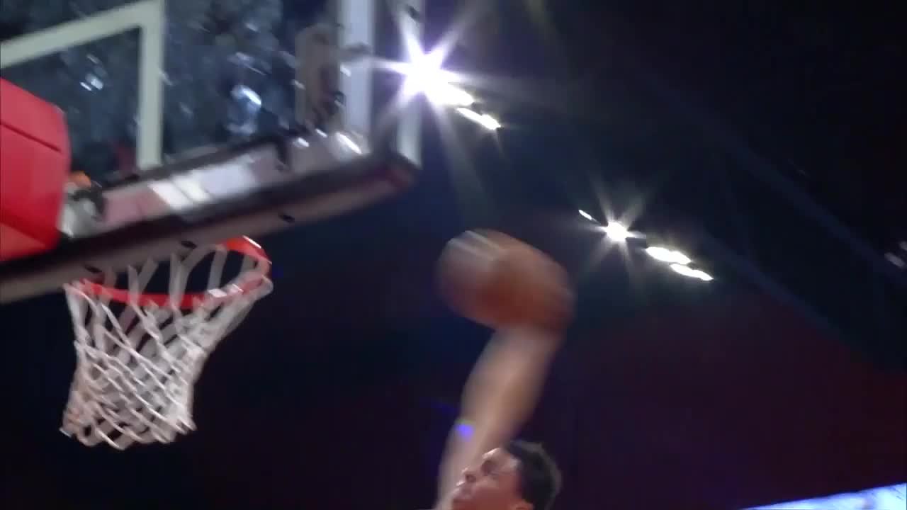 Justin Reyes rises up and throws it down
