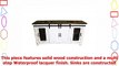 70 White Farmhouse Sliding Barn Door Double Sink Bathroom Vanity