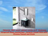 Bestmart INC 24 Bathroom WallMount Vanity Cabinet Ceramic Vessel Sink Basin Faucet