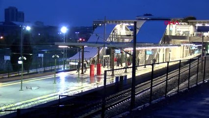 Gebze-Halkalı Banliyö Tren Hattı'nda İlk Günek Görüntülerle